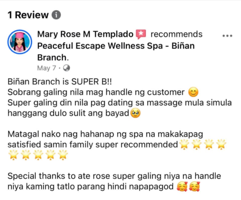 Mary Rose M Templado recommends Biñan Branch