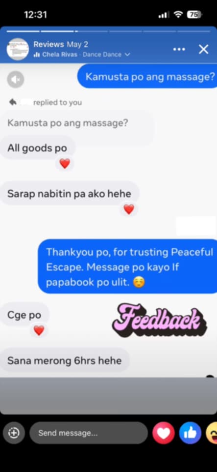 Guest feedback — Chela Rivas review
